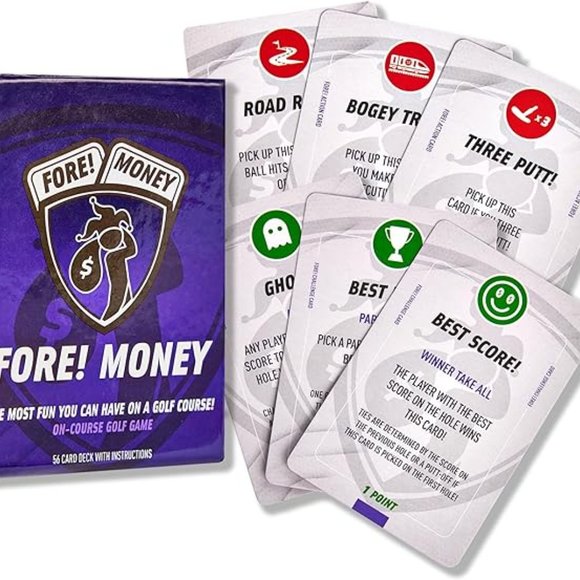Fore! Money On-Course Golf Card‎ Game - NEW - Picture 3 of 3